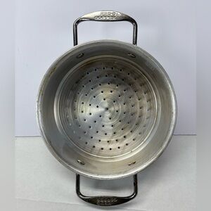 RED COPPER ALUMINUM-STEAMER-FRYER-STRAINER BASKET-PAN INSERT 8’’ Diam, 3’’High